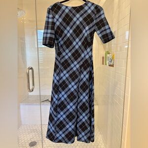 Zara - women’s blue Plaid Women's Dress - size small